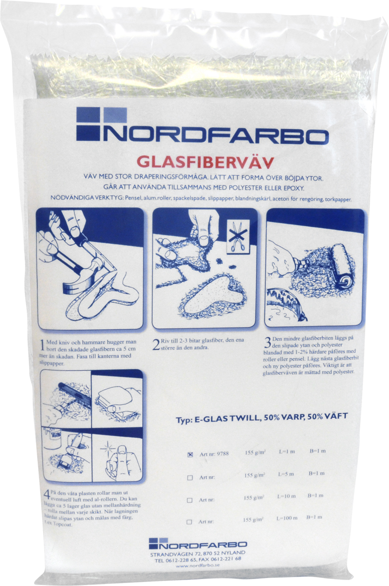 GLASFIBERVÄV 200GR/1M