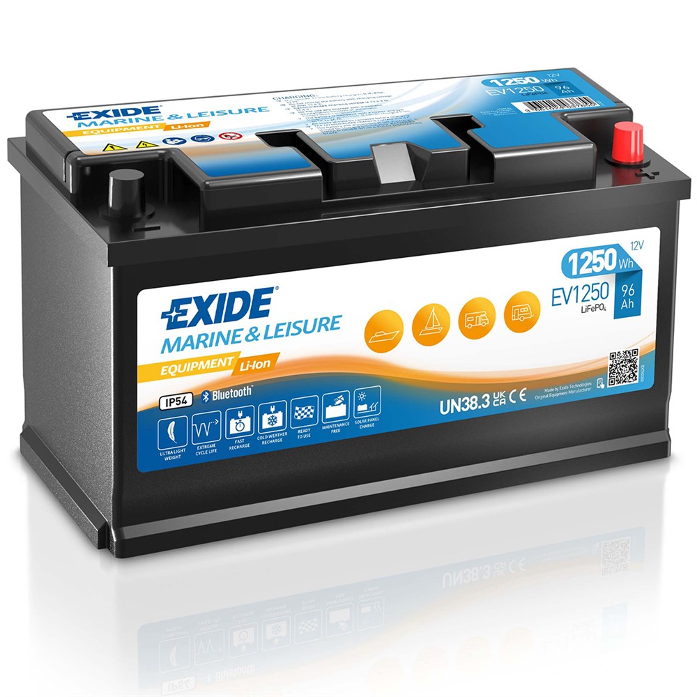 BATTERI EXIDE EV1250 LITIUM 96Ah 1250 Wh