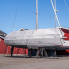 BÅTPRESENNING TOPTEX BOAT COVER  5 x 8M 160G GRÅ