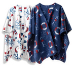 FLEECEPONCHO KULING MARINBLÅ