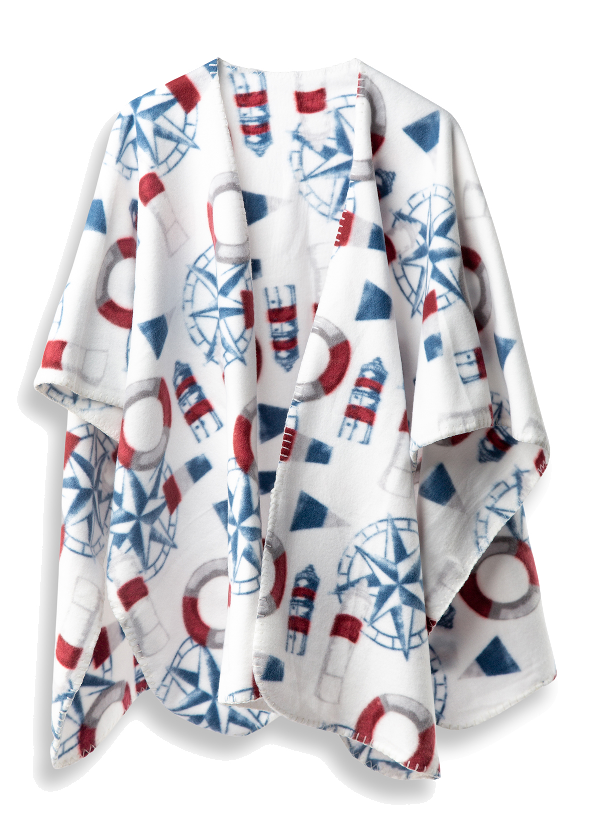 FLEECEPONCHO KULING VIT