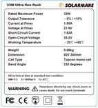 SOLARMARE 33W TC IP67 ETFE ULTRA FLEX FLUSH