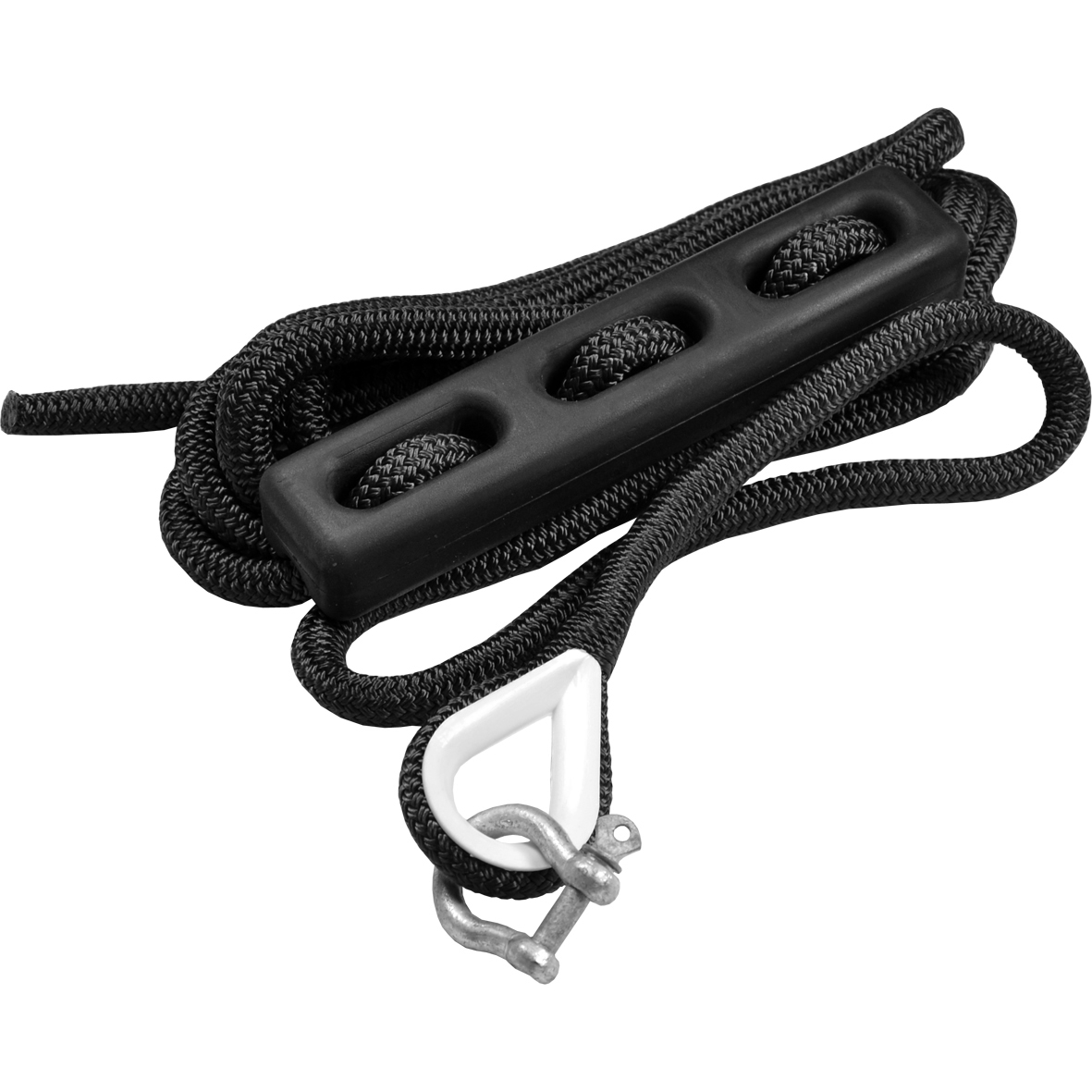 FÖRTÖJNINGSPAKET UTÖ24 12MM/3,8M SVART GUMMIFJÄDER