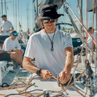 MUSTO SNABBTORKANDE SOLHATT S/M NAVY G2