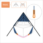 BÅTPRESENNING TOPTEX BOAT COVER  5 x 8M 160G GRÅ