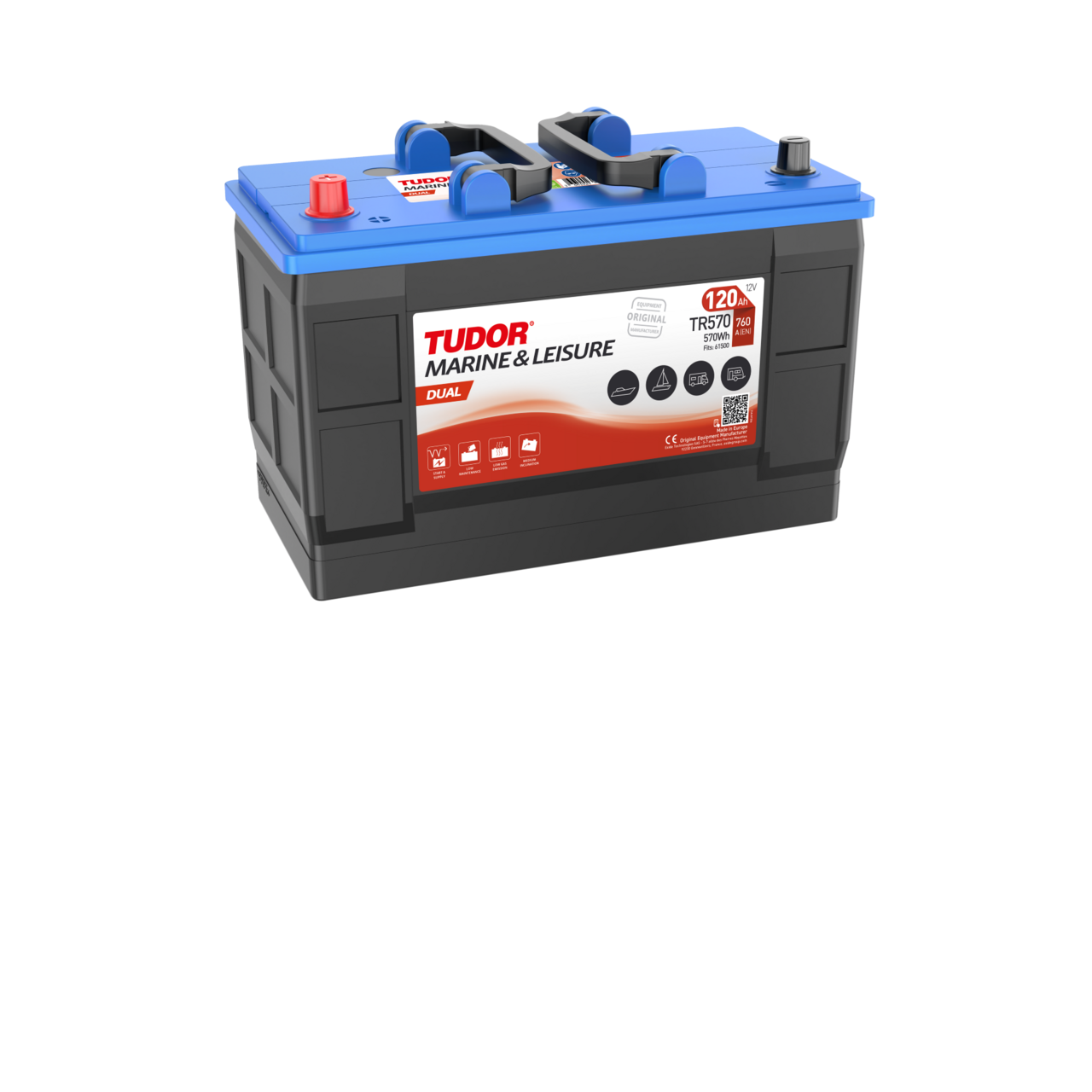 BATTERI TUDOR 115Ah MARINE DUAL