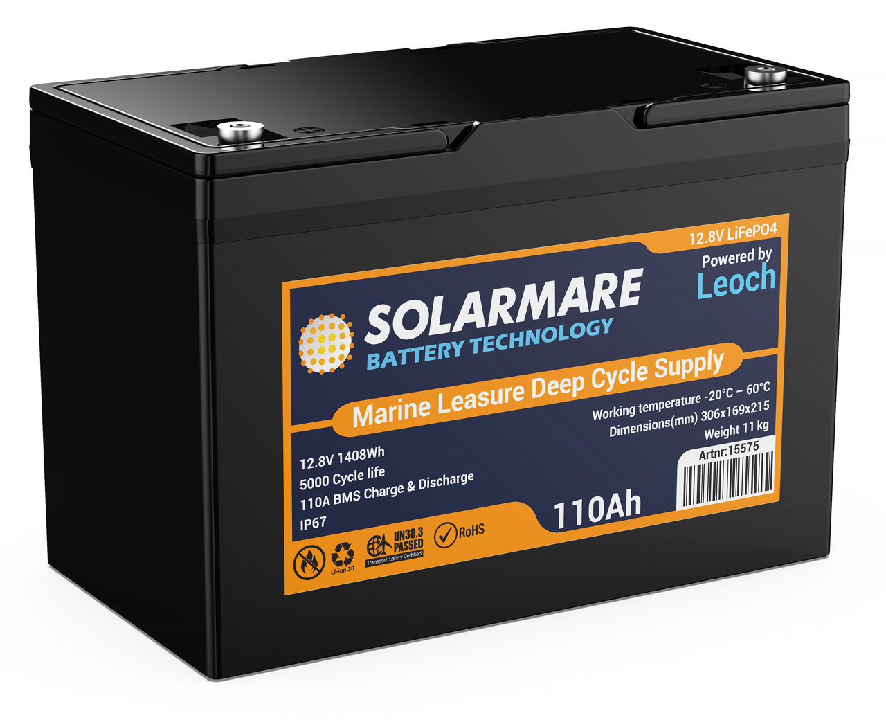 SOLARMARE  LITIUM DEEP CYCLE 110AH