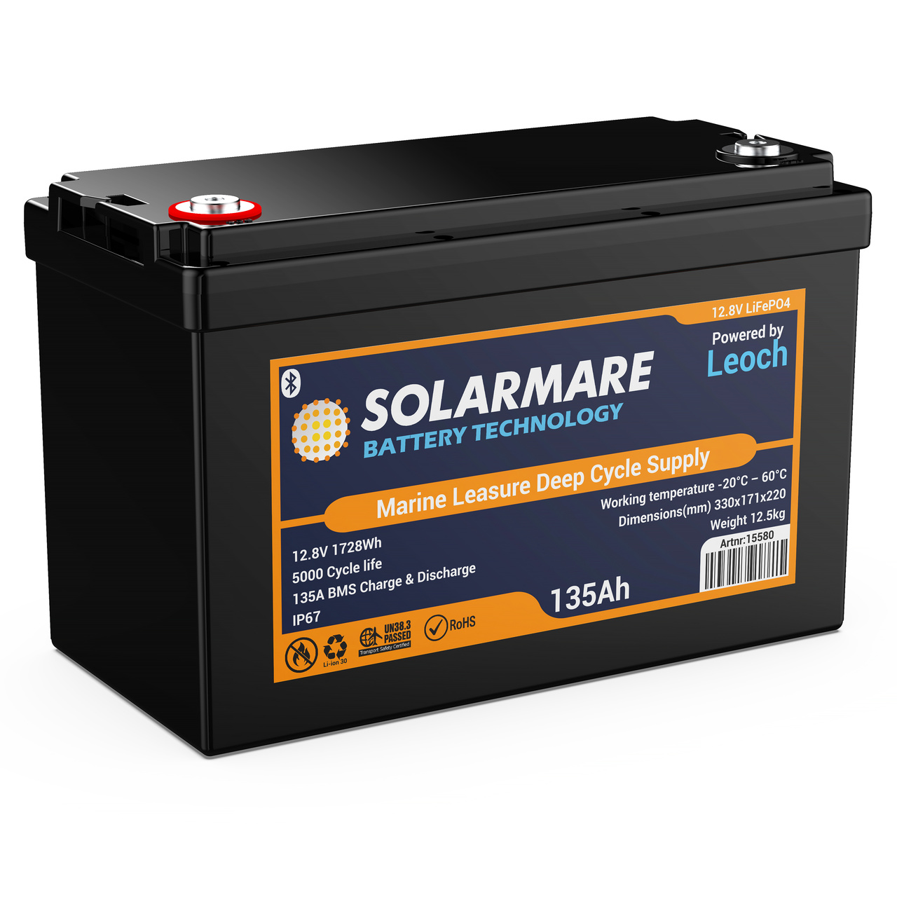 SOLARMARE  LITIUM DEEP CYCLE BT 135AH