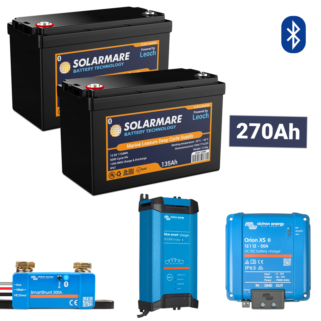LITIUMPAKET ++ 270AH SOLARMARE