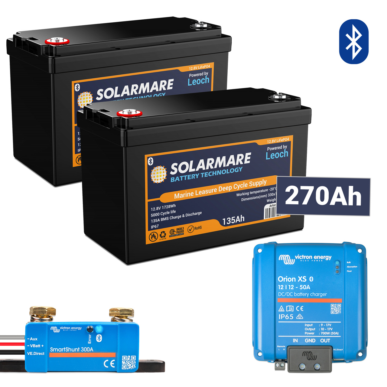 LITIUMPAKET +  270AH SOLARMARE