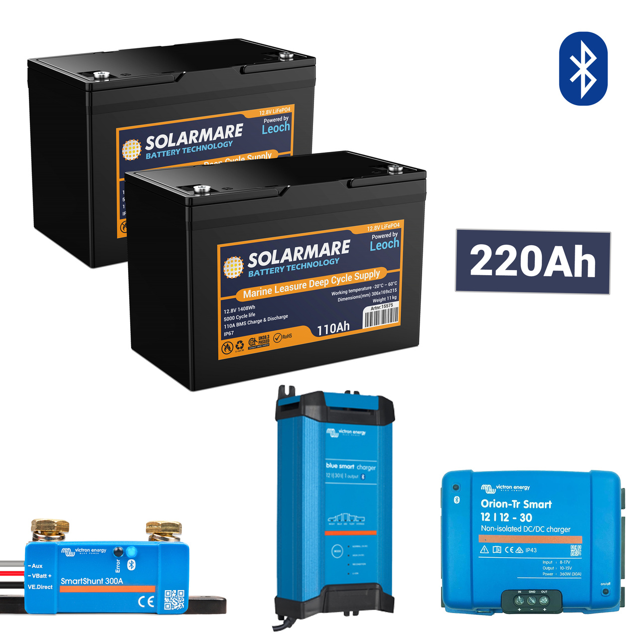 LITIUMPAKET ++ 220AH SOLARMARE