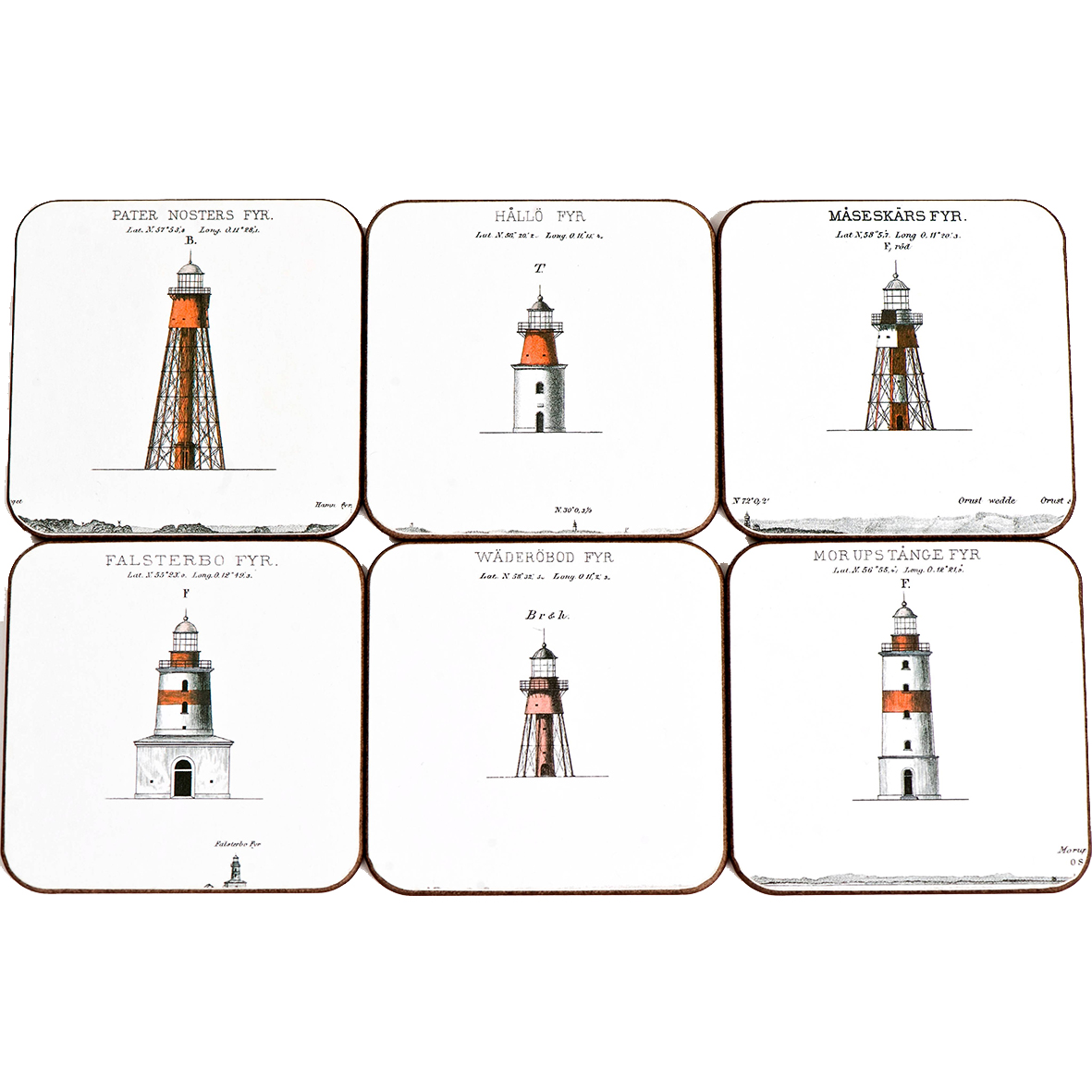 GLASUNDERLÄGG FYRAR VÄSTKUSTEN 6-P