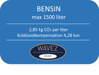 KOLDIOXIDKOMP FÖR 1500L BENSIN -4,28 TON CO2 WAVEZ