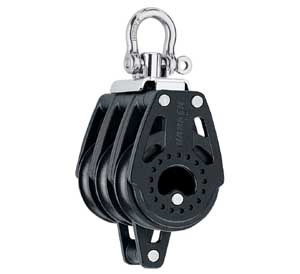 HARKEN 40MM CARBO TRIPPELBLOCK SWIVEL + HUNDSVOTT