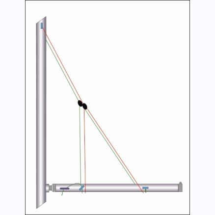 BENNS LAZY JACKS, FÖR BÅTAR UPP TILL 35 FOT, STD BOM