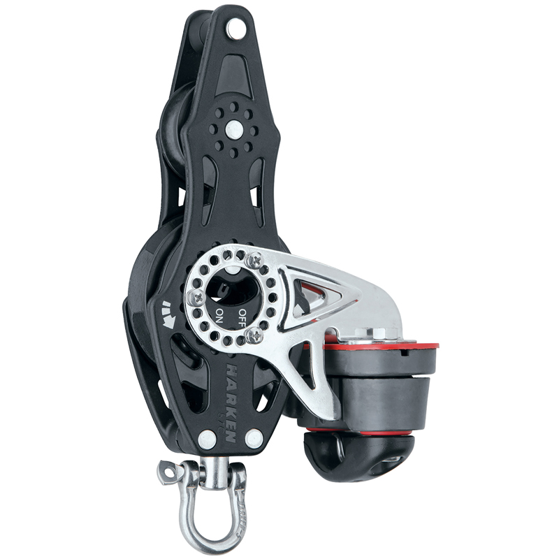 HARKEN 57MM CARBO FIOLBLOCK SPÄRR+CLEAT