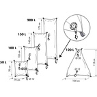 VATTENSÄCK 150 LITER 70 X 140